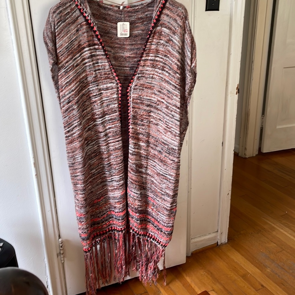 Free People sleeveless cotton knit vest